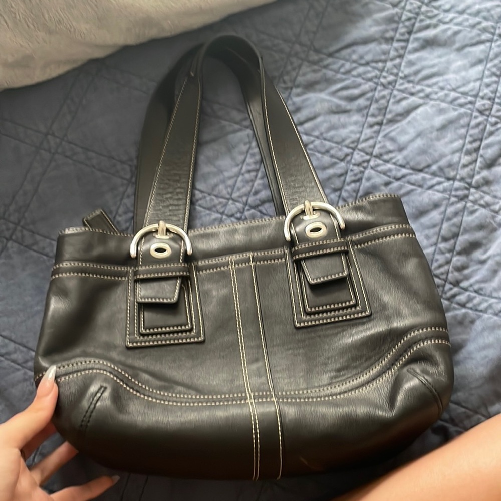 Black coach purse